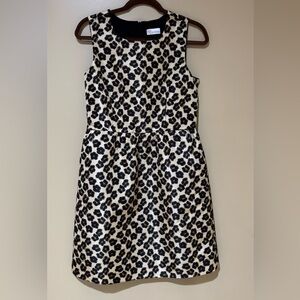 RED Valentino Cream and Black Leopard-Print dress